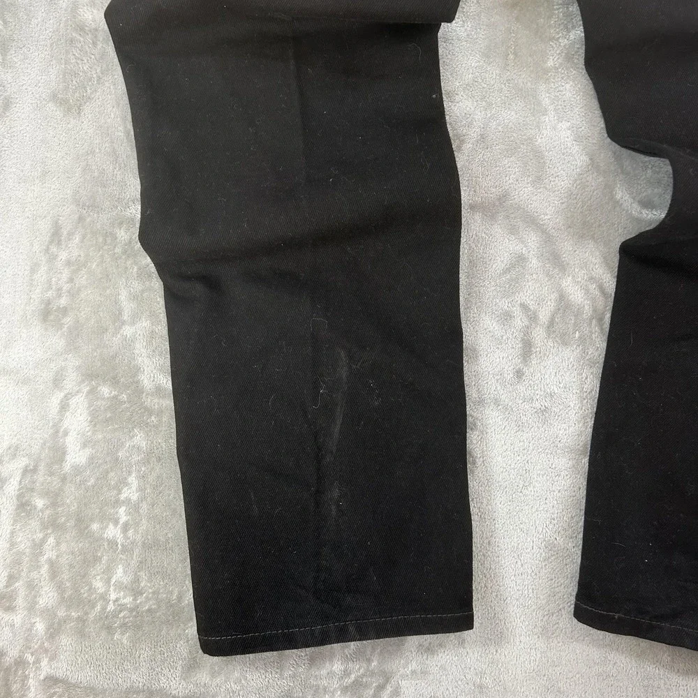Levi's 505 Jeans Mens 38x30 Black Dark Wash Regular Straight Denim Pants